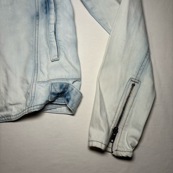 Volcom Genuine Acid Sun Wash 99% Cotton Zip Jean Jacket Size S - Picture 10 of 16